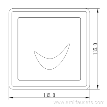 Wall-mounted bathroom sensor flush valve accessory